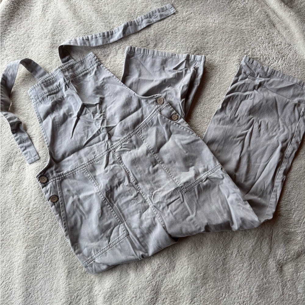 Gray Women's Denim Overalls
